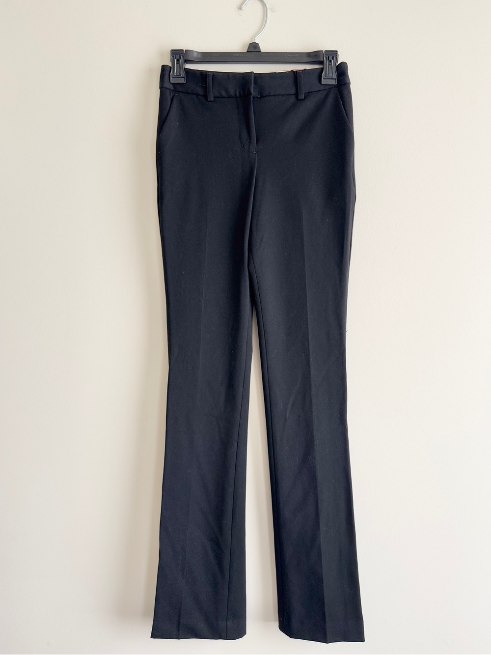 Express Columnist Barely Boot Mid Rise Trousers Black Size 00L NWT